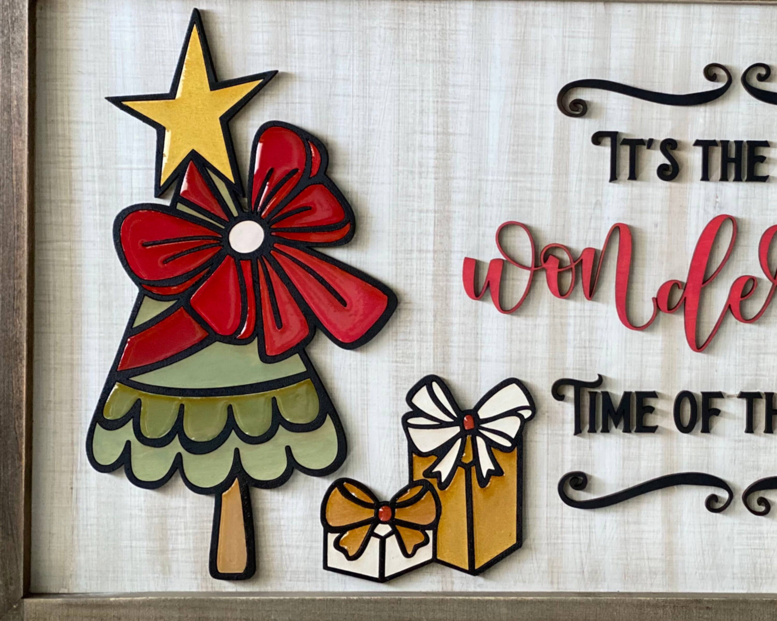 Instant Digital Download - Whimsical Christmas Tree Sign Svg - Laser ...