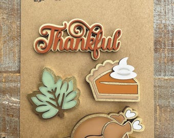 Sofortiger digitaler Download - Thanksgiving-Themen-Magnet-Sammlung SVG-Datei, Laser-bereit-Datei, Glowforge, Laser-Svg, Glowforge Aura, Laser-Svg