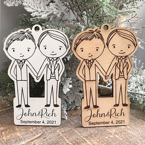 Sofortiger digitaler Download - Bräutigam Hochzeit Ornament SVG-Datei zum Personalisieren, Schneiden und Gravieren von Datei für Glowforge- und Laser-Maschinen