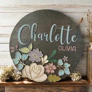 Instant digital download- Pretty floral laser ready svg file, for Glowforge/laser machines, door hanger, wood signs, floral signs, laser svg