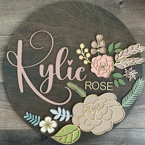 Instant digital download- Floral laser ready svg file, laser cut file, for Glowforge or laser machines, laser cut file, door hanger svg