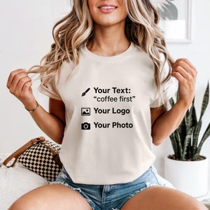Comfort Colors® Custom T-Shirt, Personalized Shirt with Your Text Logo or Photo, Custom Design Tee, Unique Gift Shirt for Men & Women