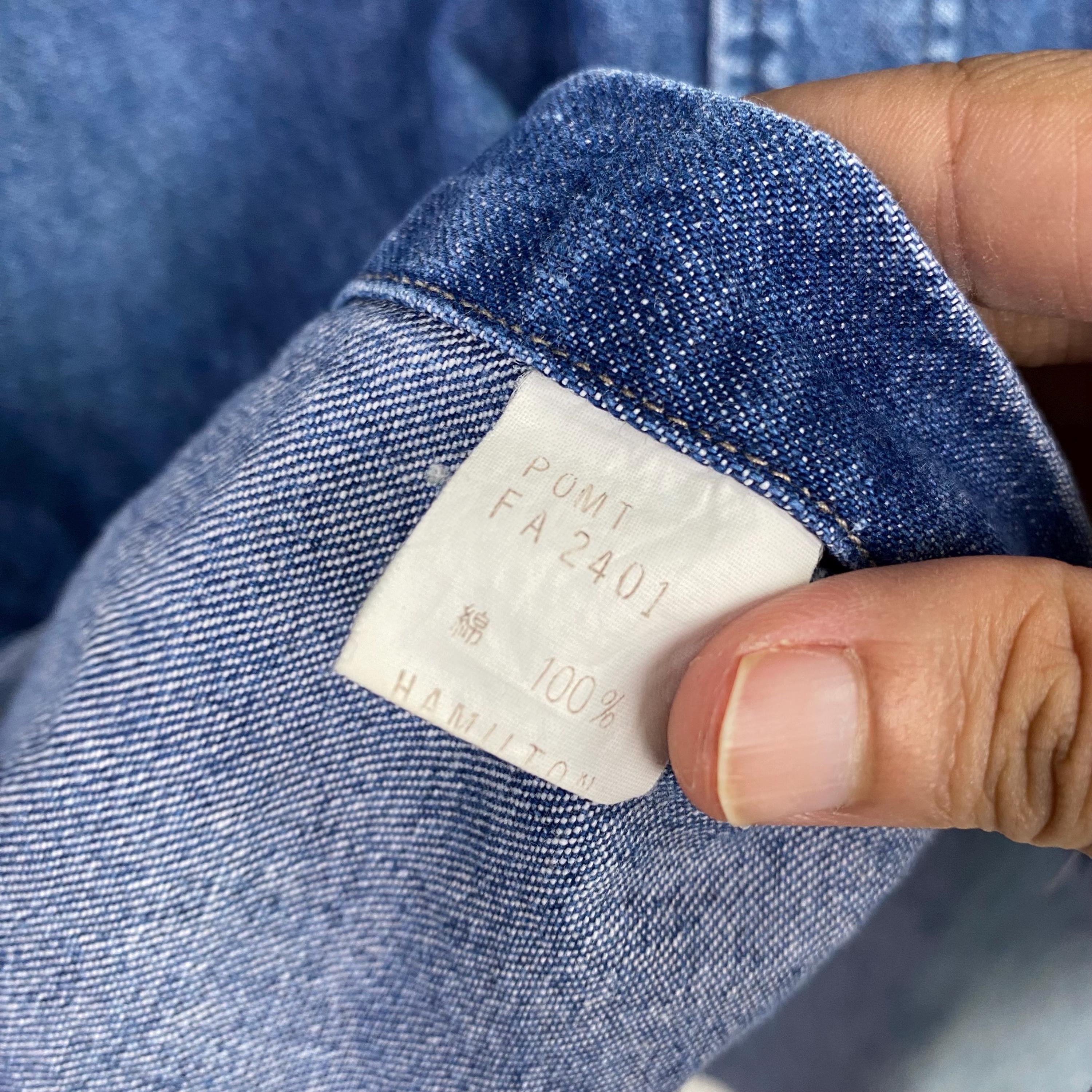 Vintage 90s Polo Country Ralph Lauren Denim Shirt - Blue Color