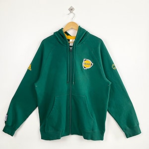 Vintage LA Galaxy Hoodie - MLS - Broderad logotyp - Grön färg - Herr L