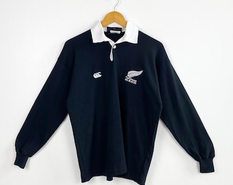 RARE Vintage 90s Distressed Canterbury New Zealand All Blacks RARE Vintage 90s Distressed Canterbury New Zealand All Blacks