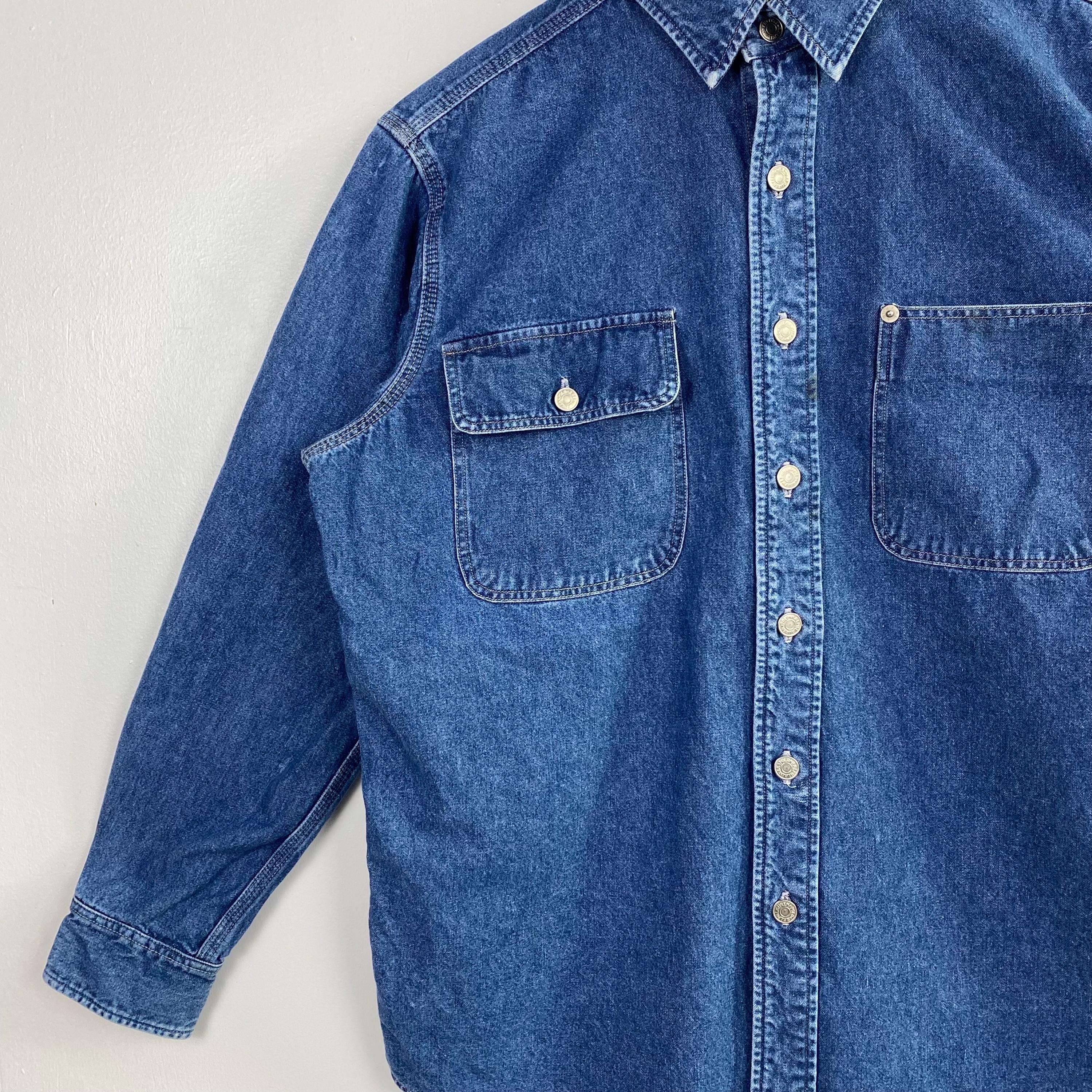 Vintage 90s Polo Country Ralph Lauren Denim Shirt - Blue Color