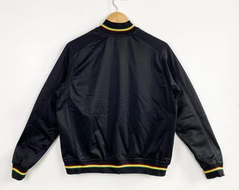 Vintage Stussy Track Jacket - Stussy Gear - Patch Logo - Black