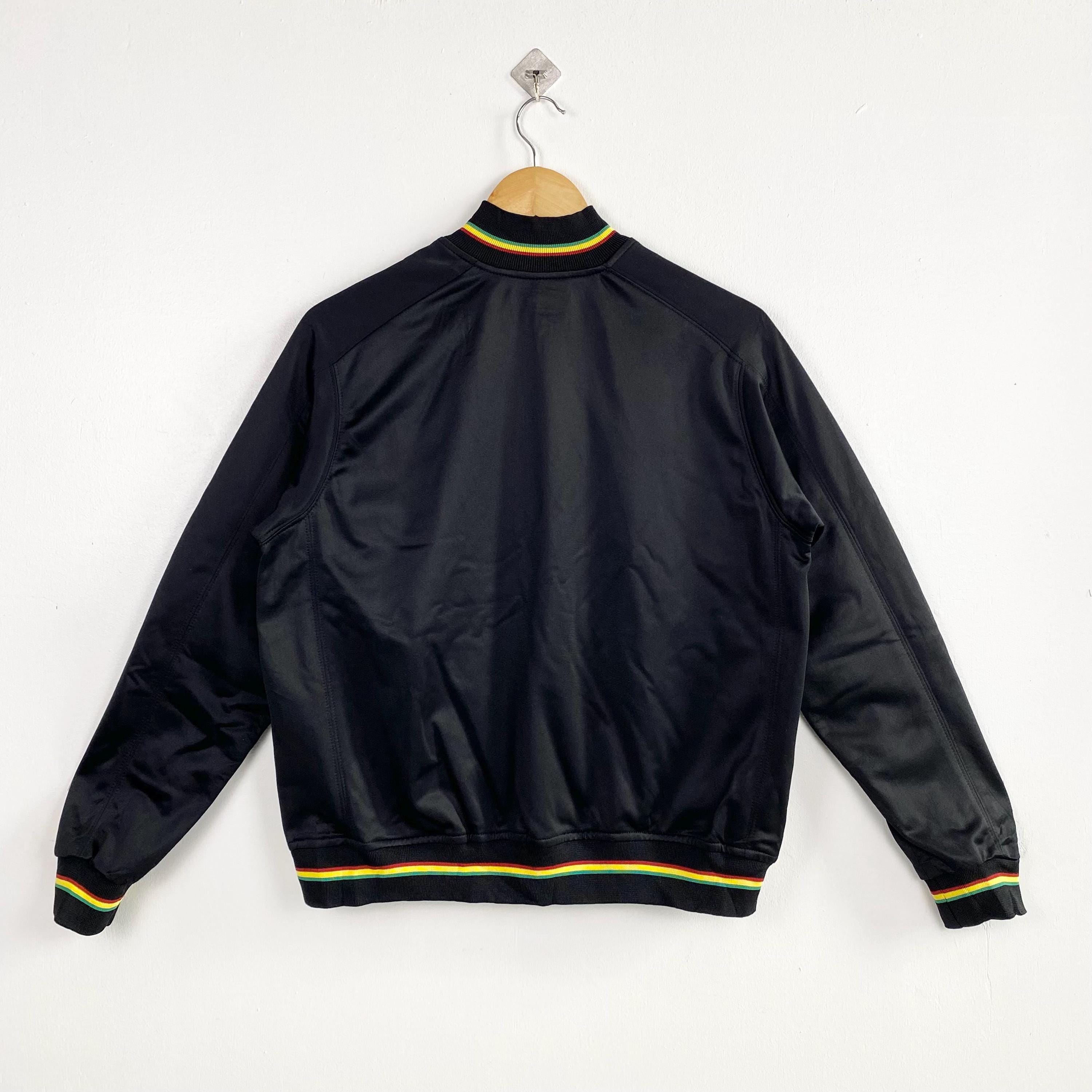 トップス old stussy track jacket made in USA Vintage Stussy Track Jacket - Stussy Gear - Patch Logo - Black