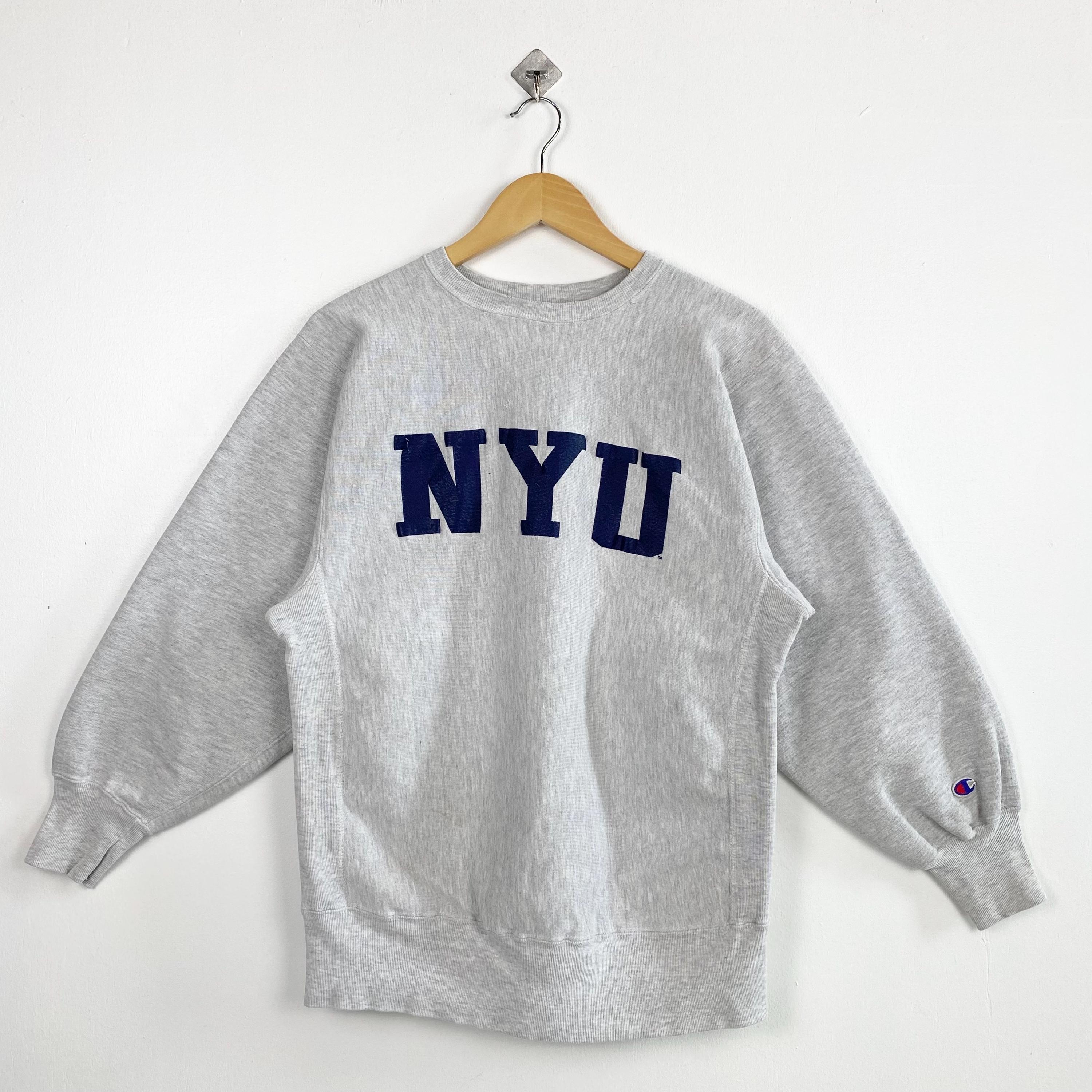 Vintage 90s NYU Violets Crewneck Sweatshirt - New York University 