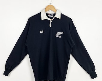 Vintage 90s Distressed Canterbury New Zealand All Blacks
