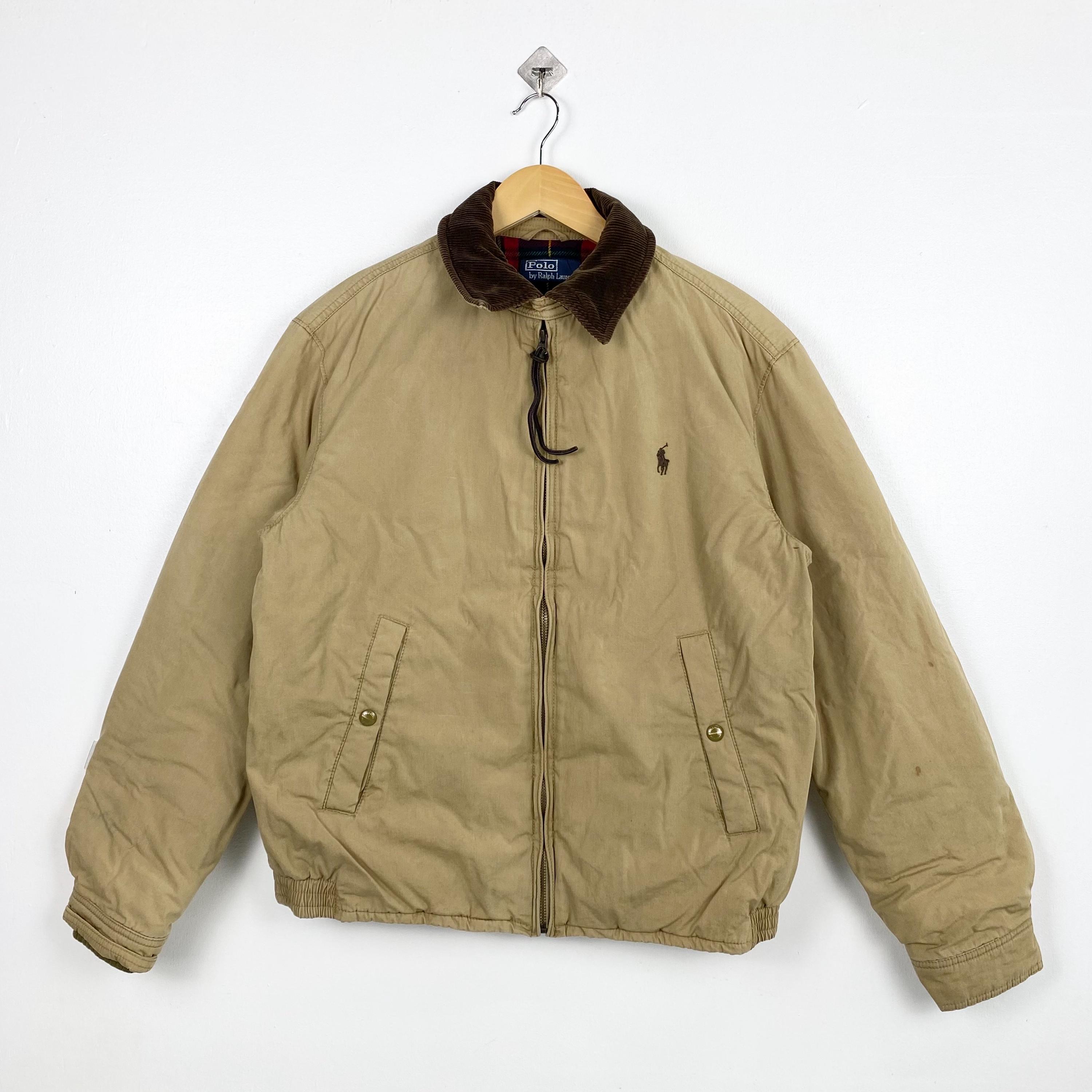 Vintage 90s Polo Ralph Lauren Jacket - Embroidery Logo - Brown