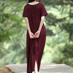 faithfull the brand green polka dot dress Eileen Fisher Organic Linen Delave Shirt Dress – BLU'S