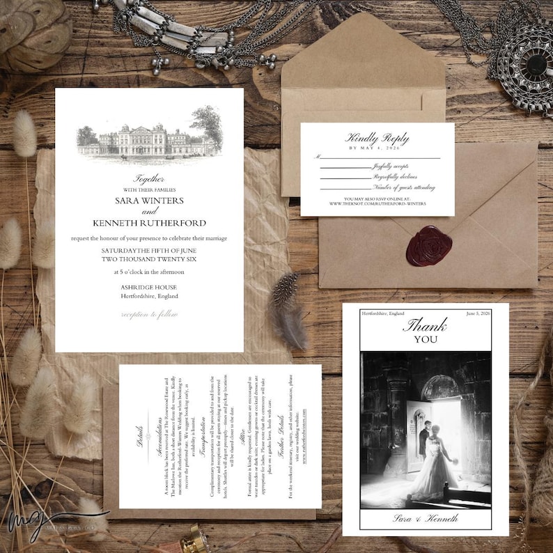 elegant-wedding-invitation-suite-black-white-formal-wedding-bundle