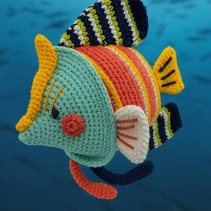 Pesce angelo all&#39;uncinetto