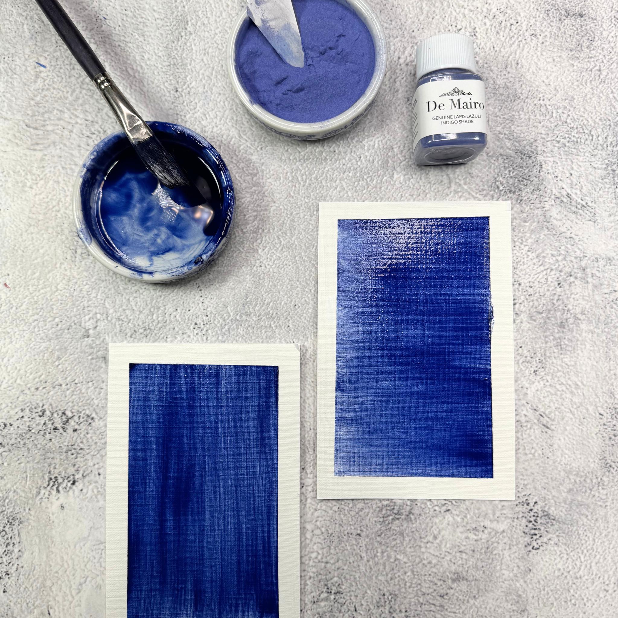 本物のラピスラズリ藍顔料 | 希少な深青色の絵の具作り - Etsy 日本