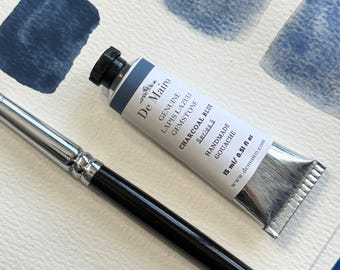 Gouache Lapislázuli Azul Carbón – Tubo de Artista de 15 ml / Serie 5 / Color de Piedra Preciosa Genuina