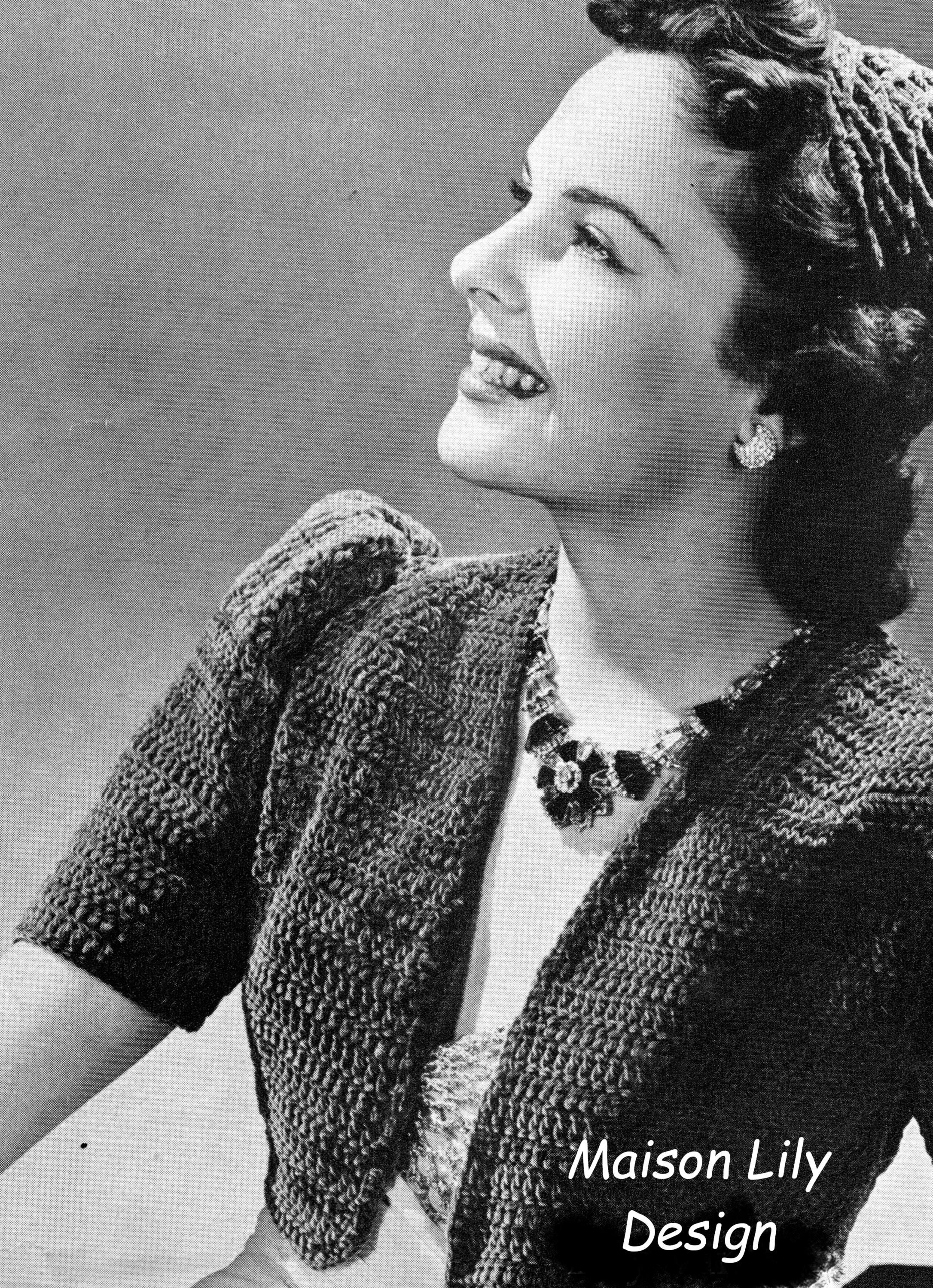 30 Best 1930s Style Crochet Patterns for Vintage-Inspired Makes 33 1930s-1940s Style Crocheted Bolero Top Pattern