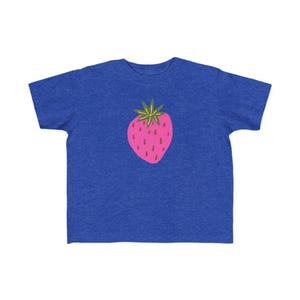Fruit Toddler T Shirts Strawberry Pink T-Shirt for Kids Fruit and Veggie Shirts Colorful Fruit Tee for farm kids Fruit Birthday party favor