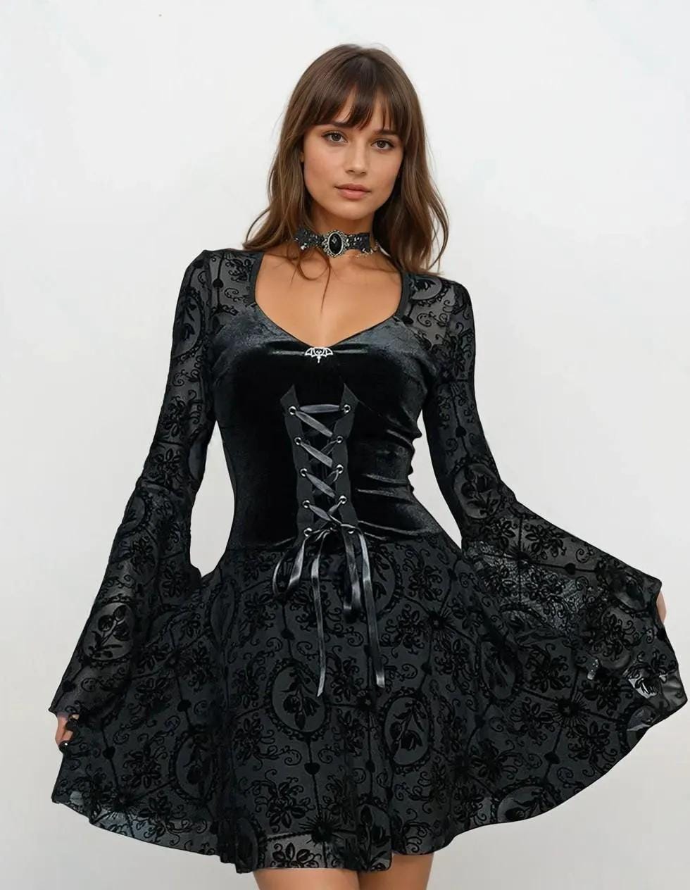 little black dress long sleeve Black Long Sleeve Short Dress