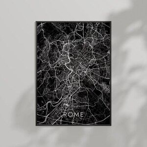 Carte personnalisée de votre ville – Poster déco à la demande – 5 styles au choix