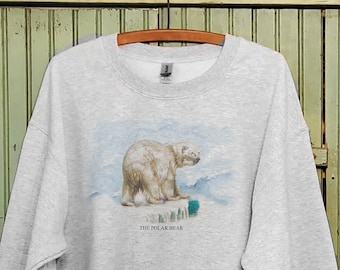 Vintage Polar Bear sweatshirt or T- shirt, Santa train ride sweatshirt, Antique Polar bear print, Mommy and me sweatshirt