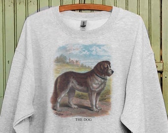 Vintage dog sweatshirt, St. Bernard sweatshirt, Matching mom and child sweatshirt