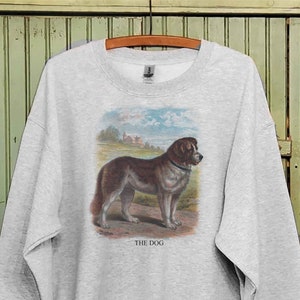 Vintage dog sweatshirt, St. Bernard sweatshirt, Matching mom and child sweatshirt