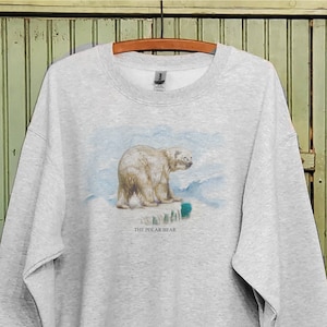 Vintage Polar Bear sweatshirt or T- shirt, Santa train ride sweatshirt, Antique Polar bear print, Mommy and me sweatshirt