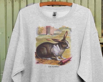 Vintage Rabbit, Rabbit sweatshirt, Rabbit art print, Rabbit breeder