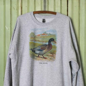 Vintage Duck, Mallard duck sweatshirt, Duck art print, Duck breeder image 3