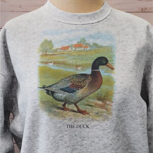 Vintage Duck, Mallard duck sweatshirt, Duck art print, Duck breeder image 2