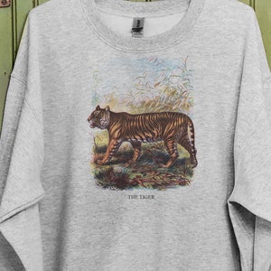 Vintage Tiger, Tiger sweatshirt,2022 Lunar New Year, Year of the Tiger, Jungle art print, Mommy and me sweatshirt image 1