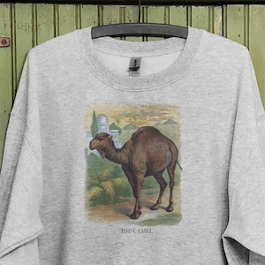 Vintage Camel sweatshirt, Camel illustration, Antique camel print, Mommy and me sweatshirt