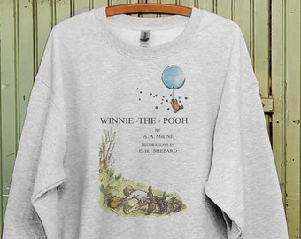 Winnie the Pooh 1926 book sweatshirt, Book cover art,Original book cover illustration 1926