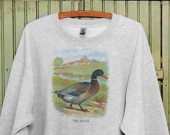 Vintage Duck, Mallard duck sweatshirt, Duck art print, Duck breeder