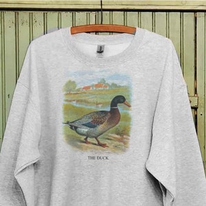 Vintage Duck, Mallard duck sweatshirt, Duck art print, Duck breeder image 1