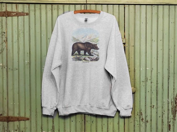 Vintage Brown Bear Sweatshirt Bear Sweatshirt Antique Bear - Etsy