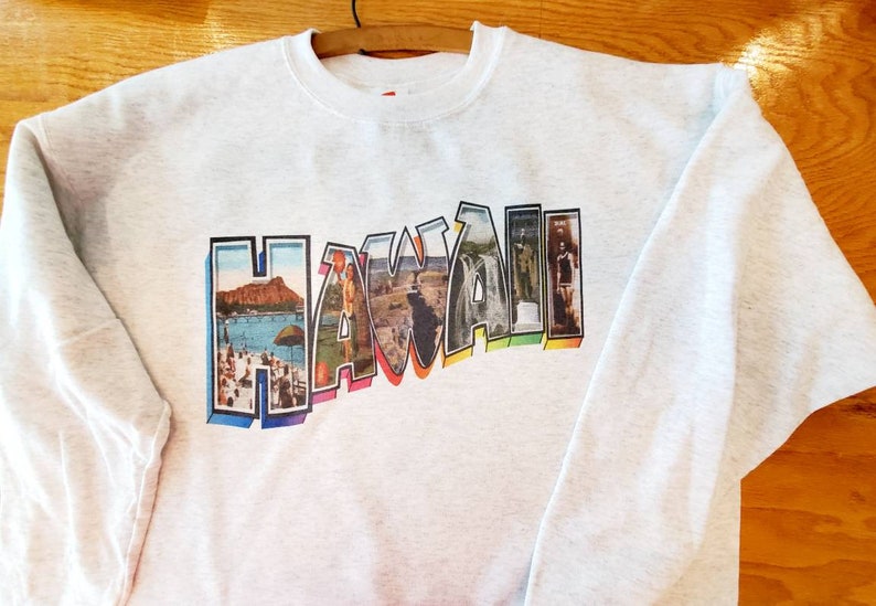 Vintage Florida sweatshirt, Greetings from California sweatshirt, Vintage postcard State sweatshirt, Pick your State, image 5