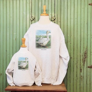 Vintage goose, Goose sweatshirt, Goose art print image 2