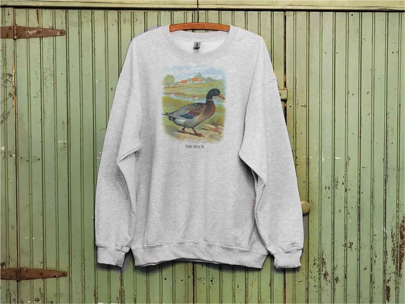 Vintage Duck, Mallard duck sweatshirt, Duck art print, Duck breeder image 1