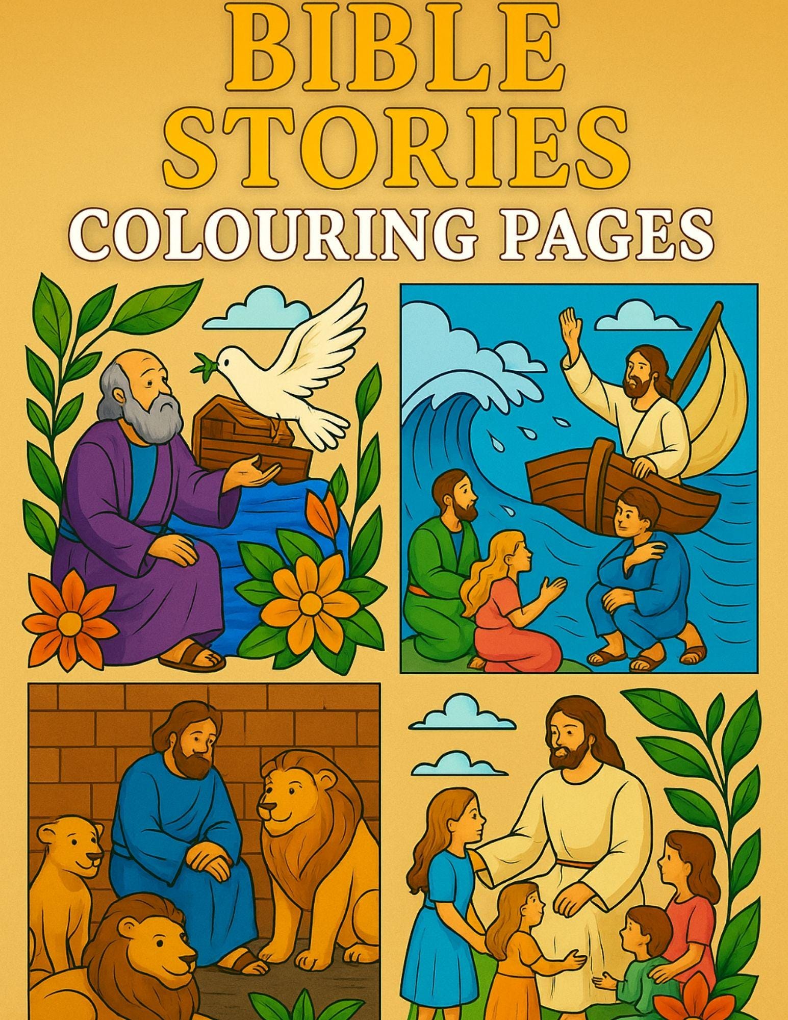 Bible Stories Colouring Pages / Colouring Book / Sunday School ...