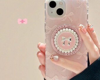 Pink Coquette Magsafe iPhone Case with Grip