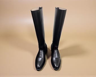 Botas de montar para hombre, botas ecuestres de cuero hechas a mano, botas de montar a medida, botas largas para montar a caballo, botas de montar inglesas, regalo para el marido.