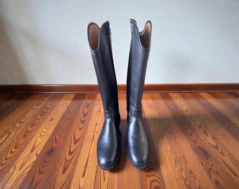 Botas de montar para hombre, botas ecuestres de cuero hechas a mano, botas de montar a medida, botas largas para montar a caballo, botas de montar inglesas, regalo para el marido.