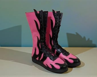 Botas de lucha libre / Zapatos de combate profesional / Calzado deportivo con cordones personalizados / Botas de cuero de alto rendimiento para hombre y mujer