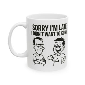 Taza de cerámica sarcástica y sarcástica: perfecta para amantes del café, regalo para amigos, taza con humor, decoración única para la oficina, regalo original.