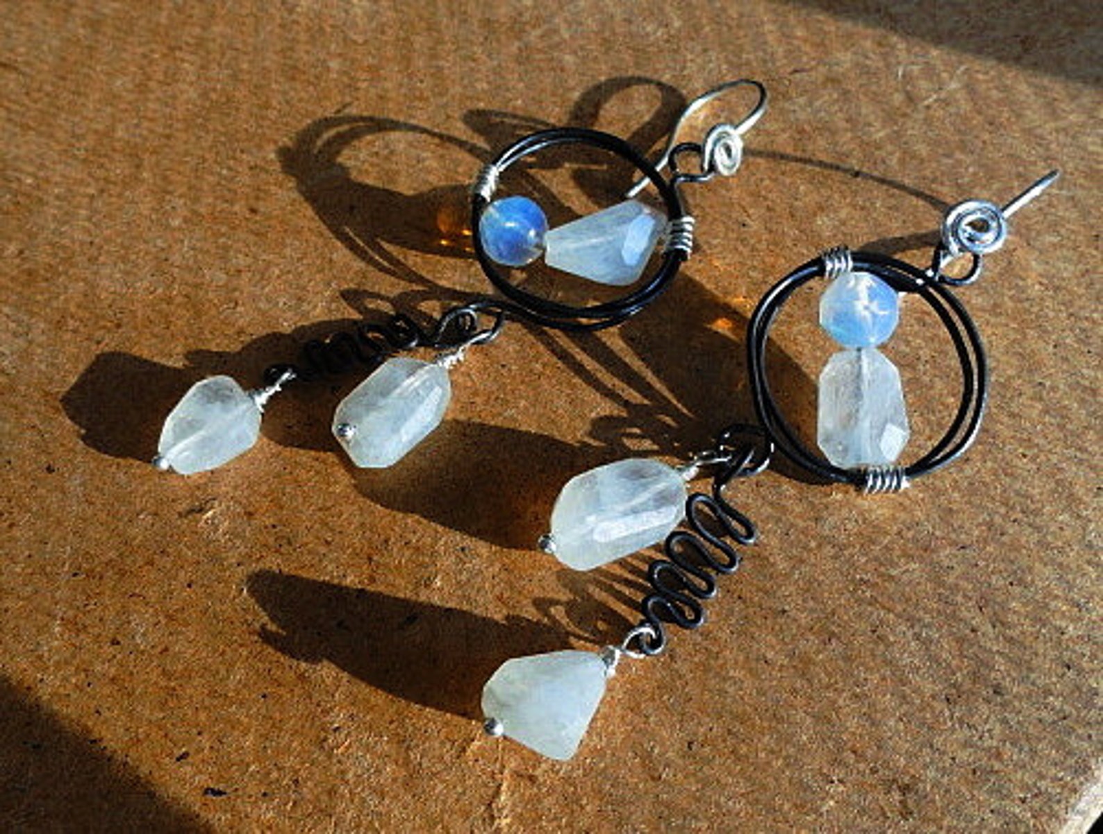 Modern Art Sri Lanka Moonstone Madagascar Moonstone Handmade | Etsy