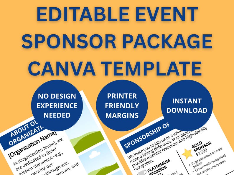 Event Sponsorship Package - Nonprofit Corporate & Business Sponsors ...