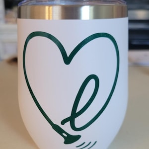 Monogrammed Ultrasound Tumblers