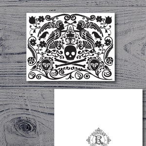 TEMPLATE Halloween Gothic Wedding Thank You card, Instant Download, Printable, Print On Demand, Print at Home, PDF